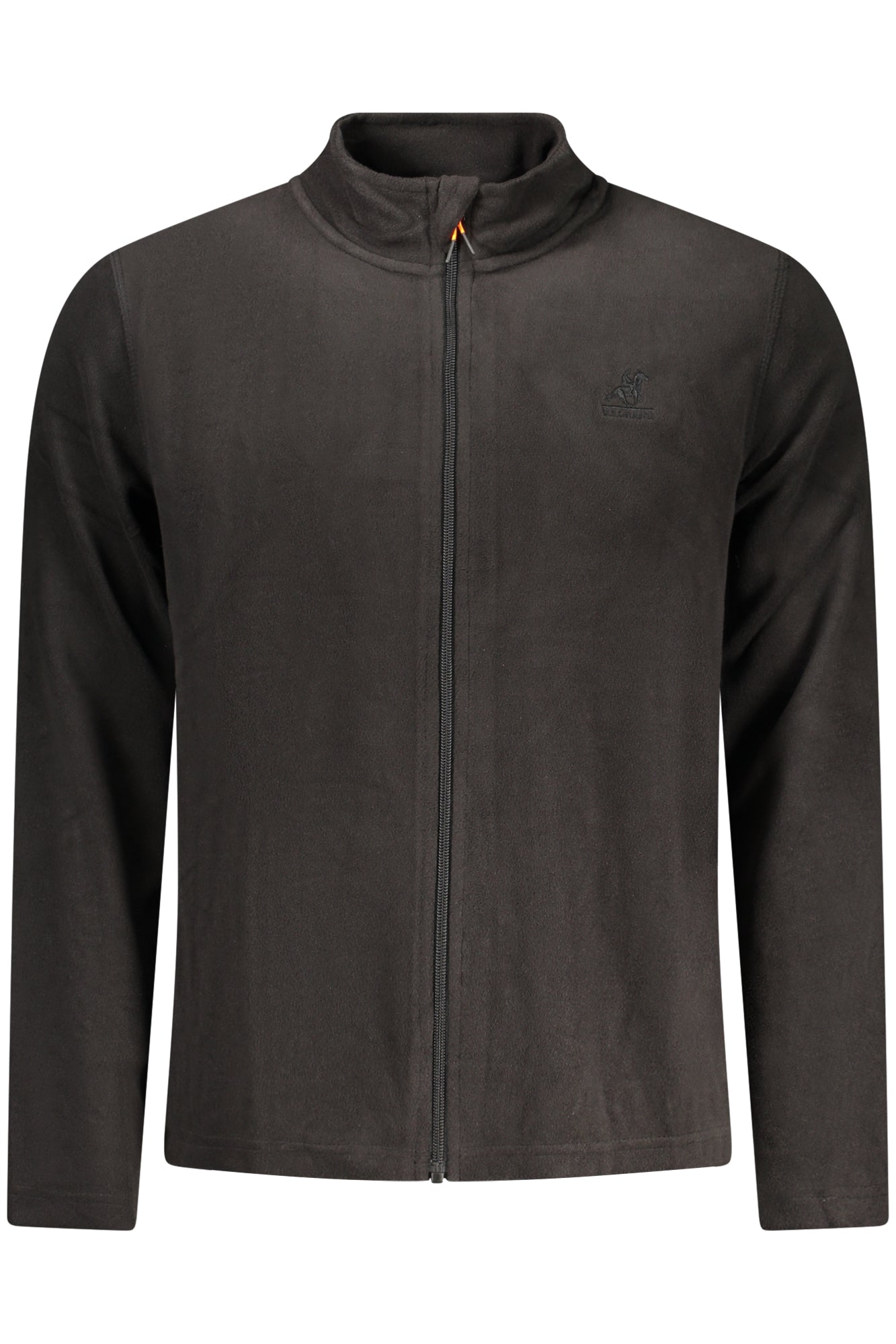 U.S. GRAND FELPA CON ZIP UOMO NERO