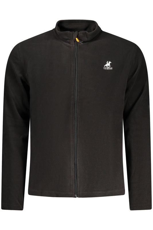 U.S. GRAND FELPA CON ZIP UOMO NERO