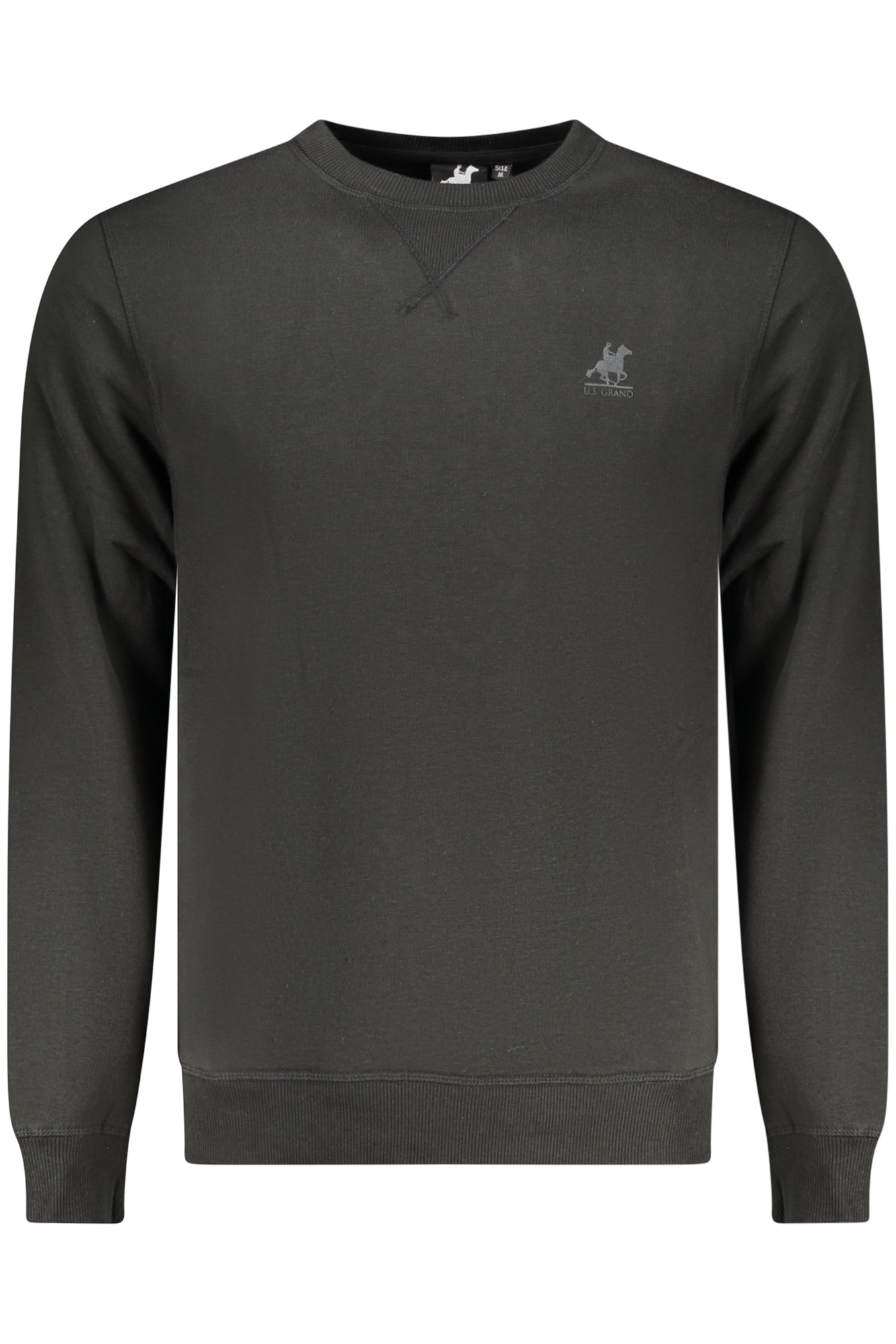U.S. GRAND FELPA SENZA ZIP UOMO NERO