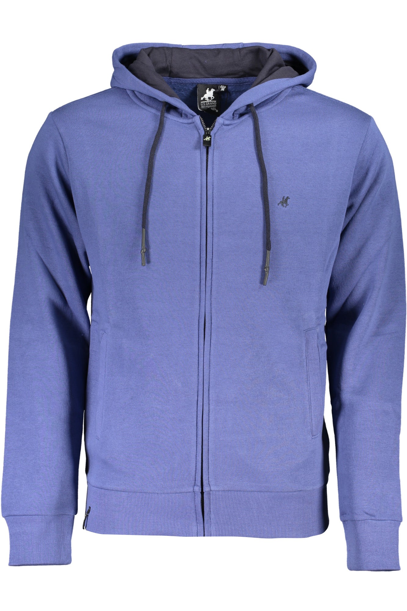 U.S. GRAND FELPA CON ZIP UOMO BLU