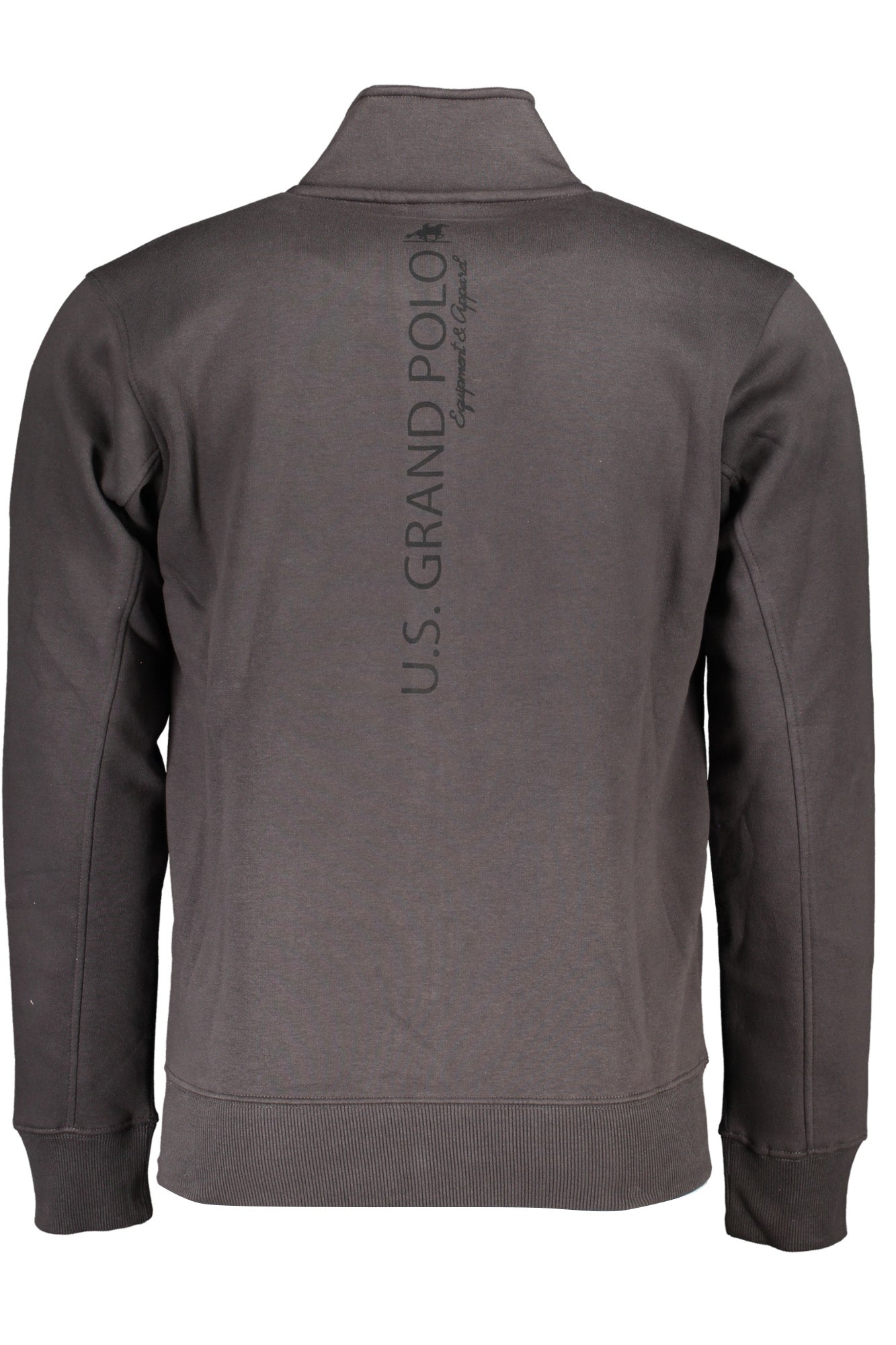 U.S. GRAND FELPA CON ZIP UOMO GRIGIO