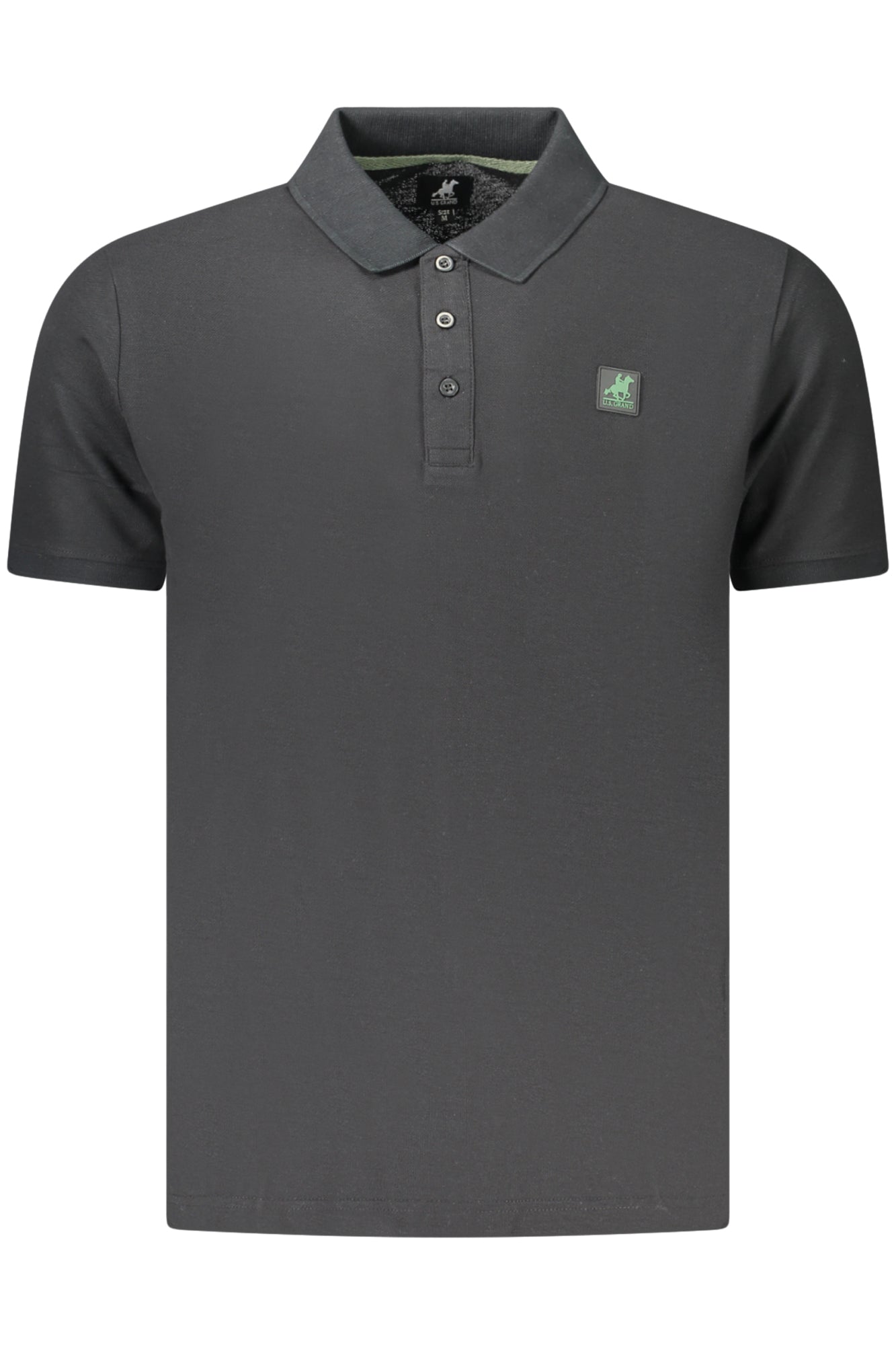 U.S. GRAND POLO MANICHE CORTE UOMO NERO