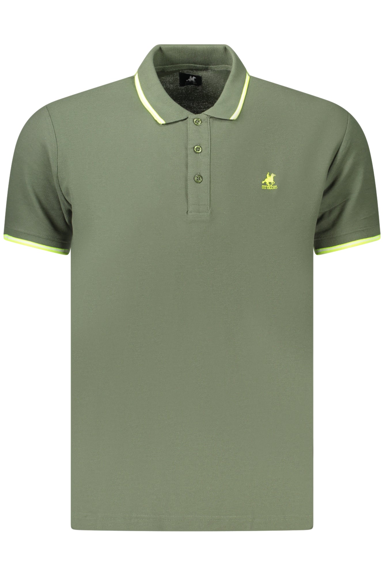 U.S. GRAND POLO MANICHE CORTE UOMO VERDE