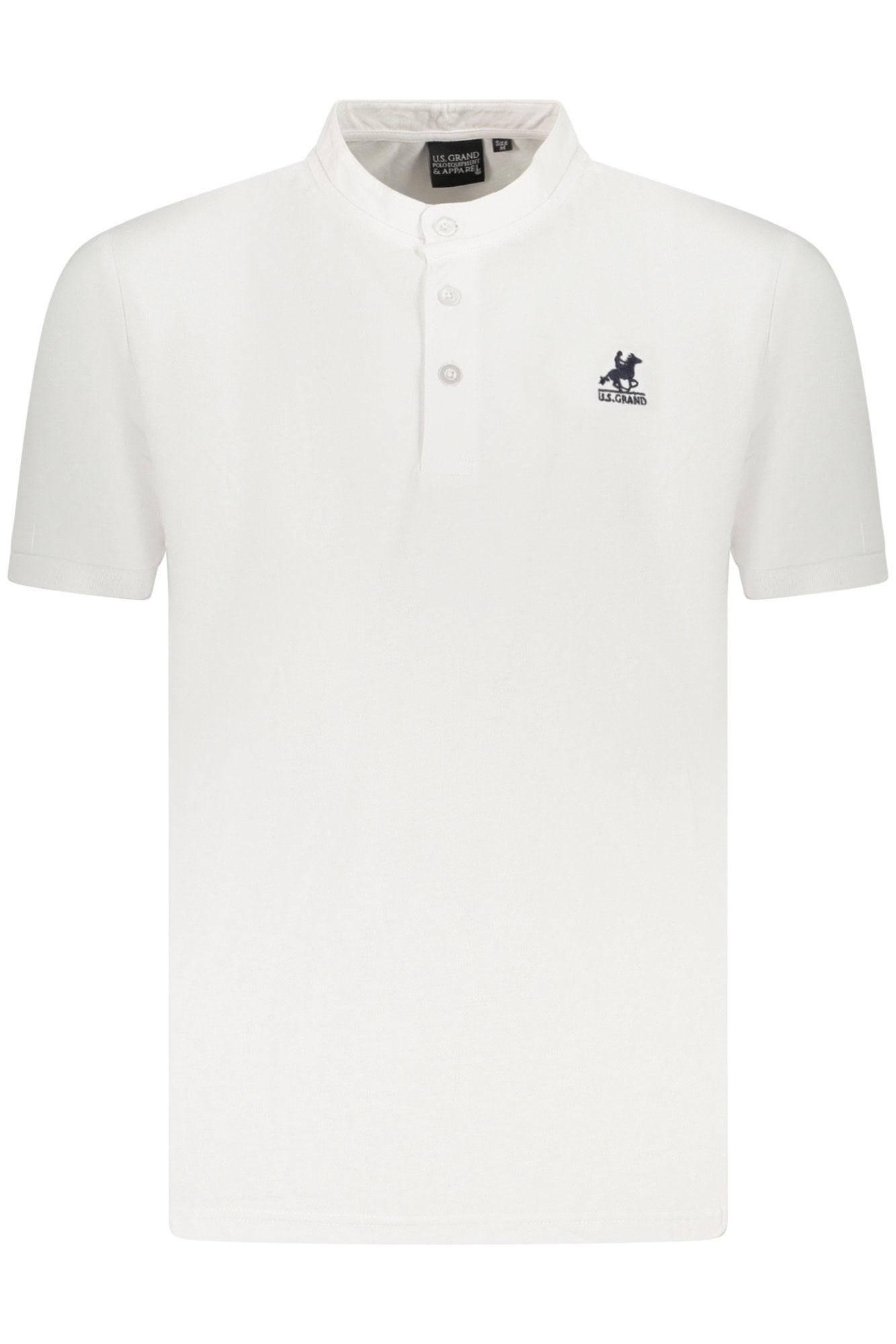 U.S. GRAND POLO MANICHE CORTE UOMO BIANCO