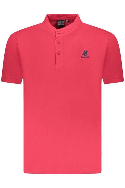 U.S. GRAND POLO MANICHE CORTE UOMO ROSSO