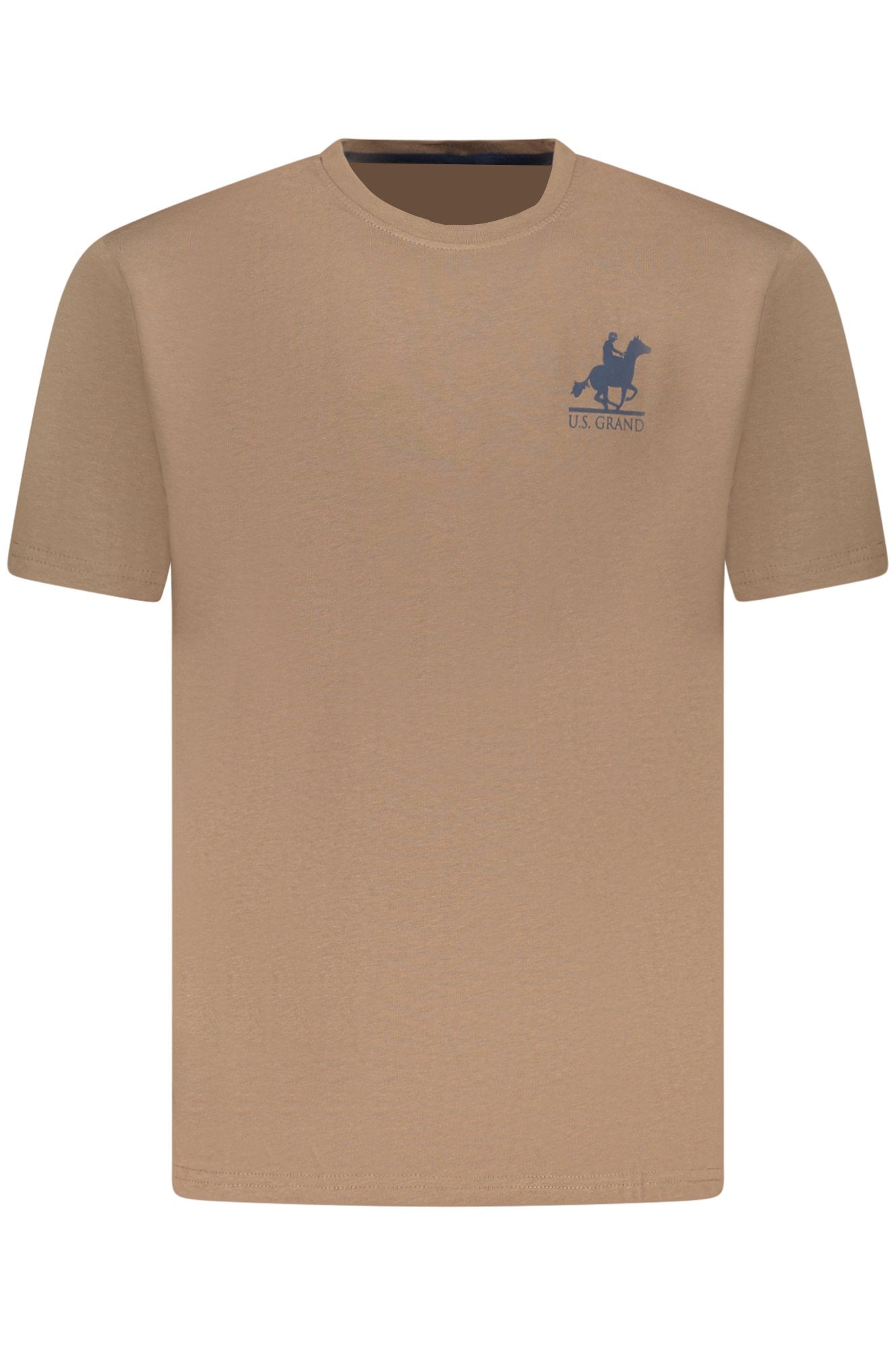 U.S. GRAND T-SHIRT MANICHE CORTE UOMO MARRONE