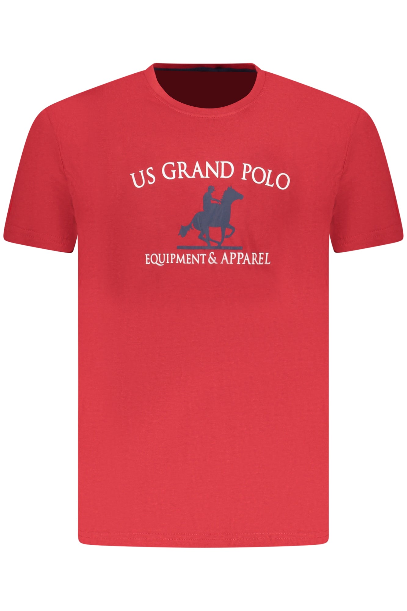 U.S. GRAND T-SHIRT MANICHE CORTE UOMO ROSSO