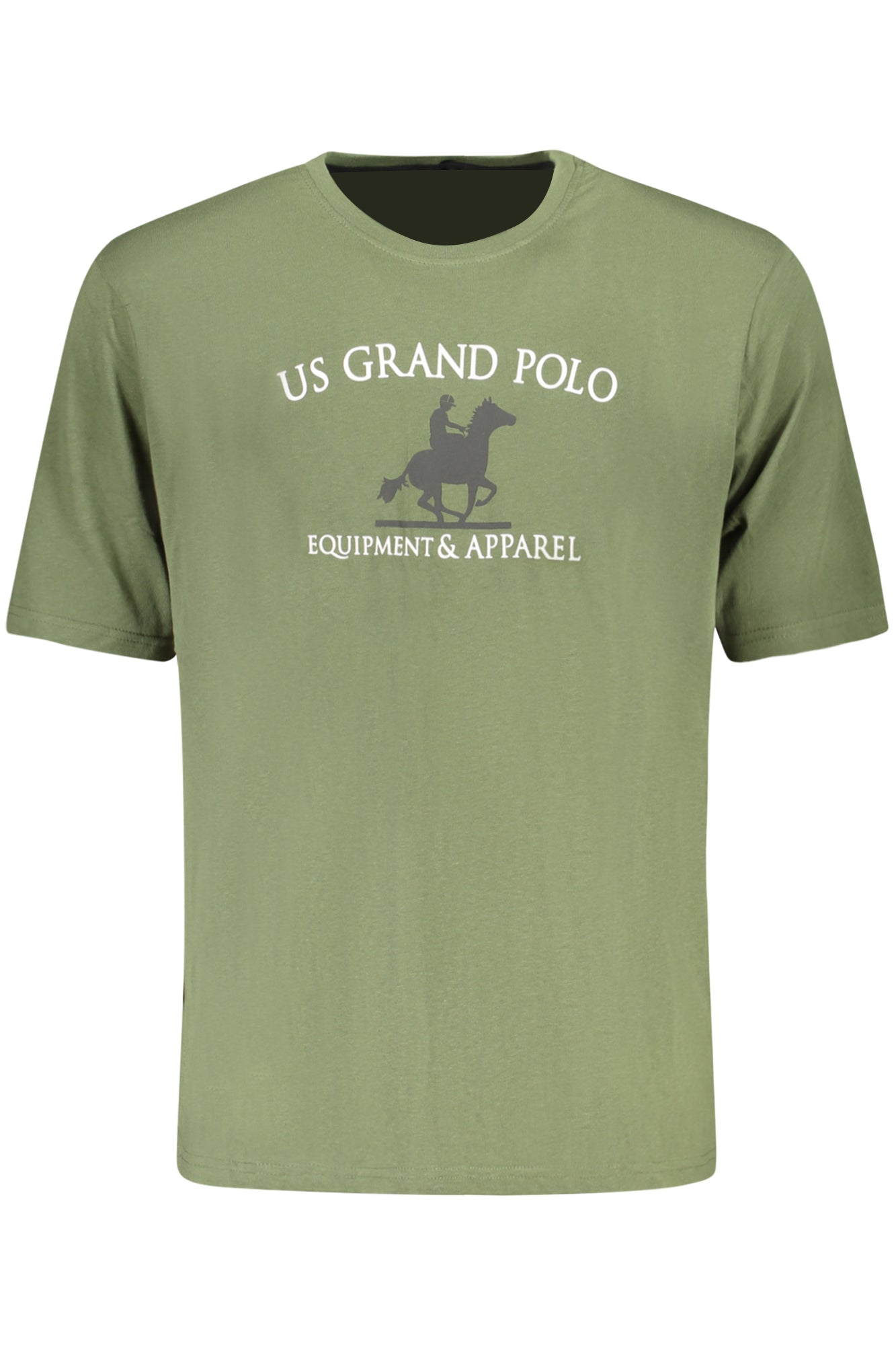 U.S. GRAND T-SHIRT MANICHE CORTE UOMO VERDE