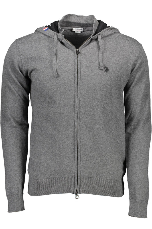 U.S. POLO ASSN. CARDIGAN UOMO GRIGIO
