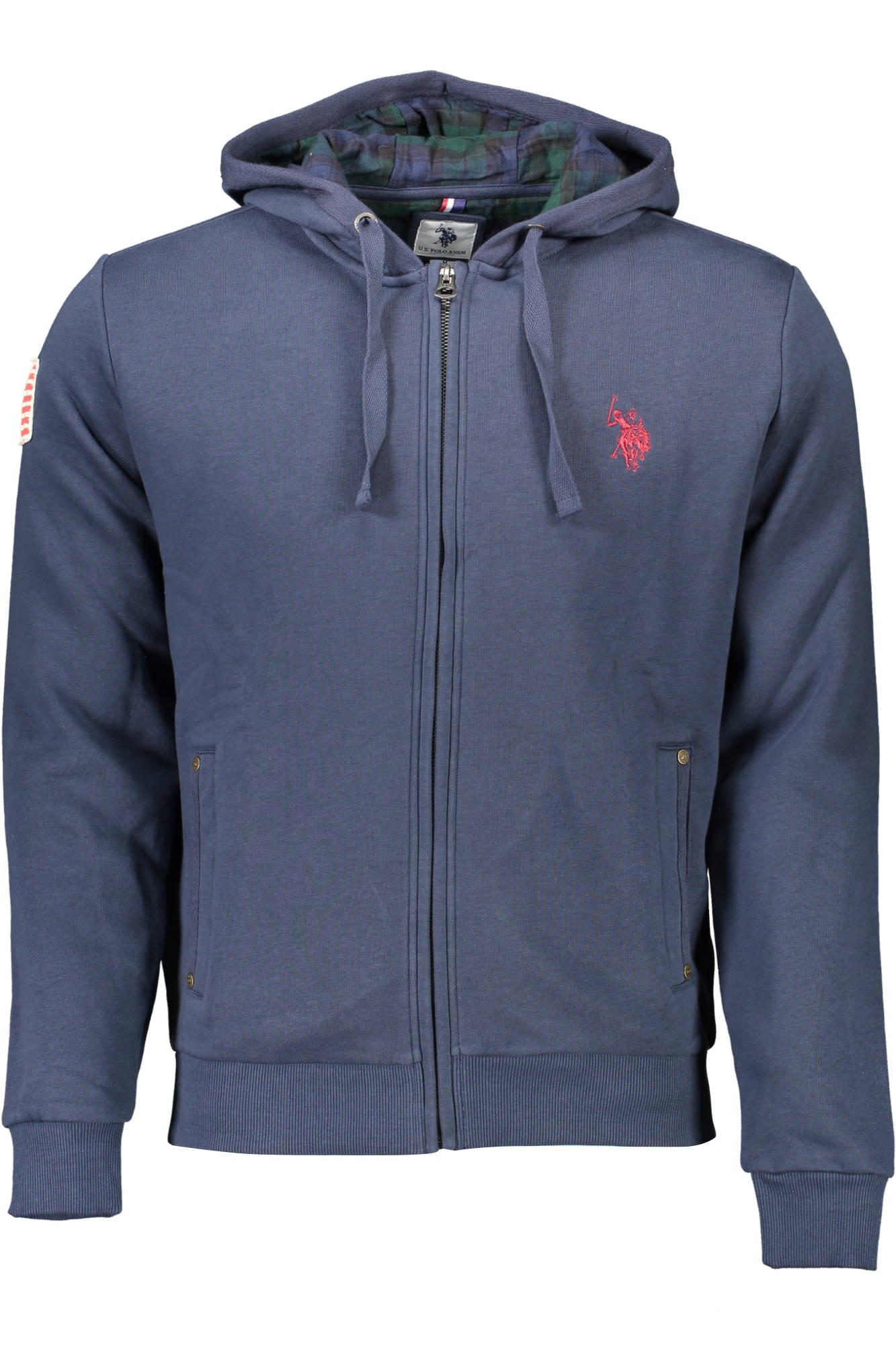 U.S. POLO ASSN. FELPA CON ZIP UOMO BLU