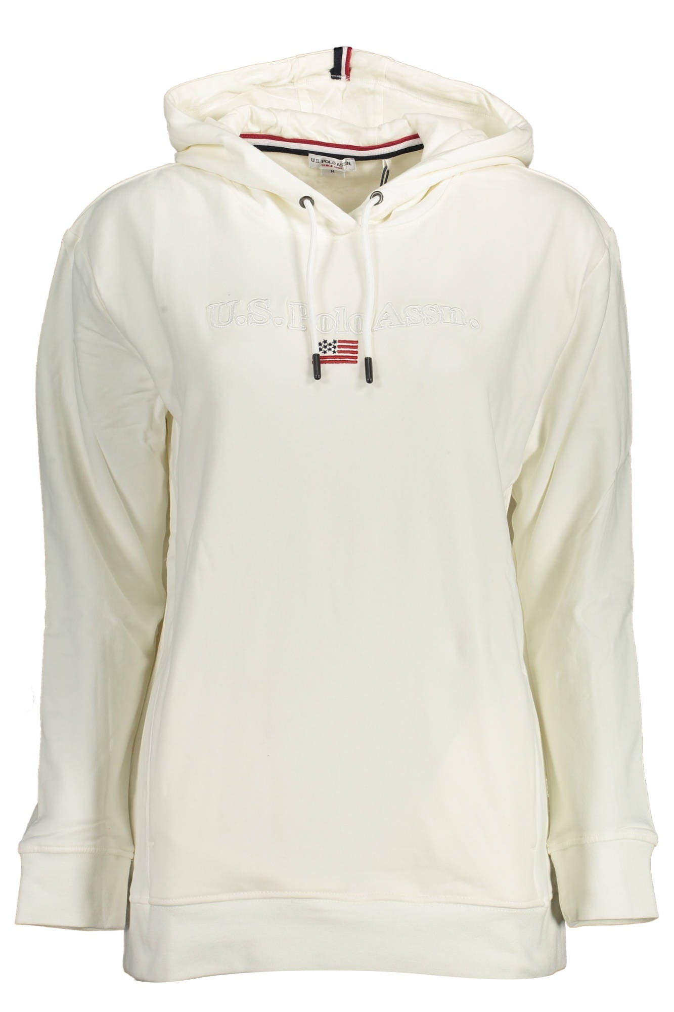 U.S. POLO ASSN. FELPA SENZA ZIP DONNA BIANCO